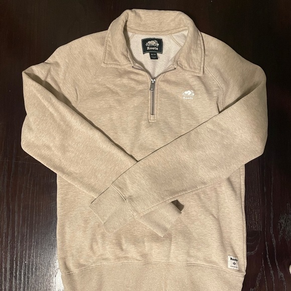 Roots Beige Quarter-Zip - Picture 2 of 2